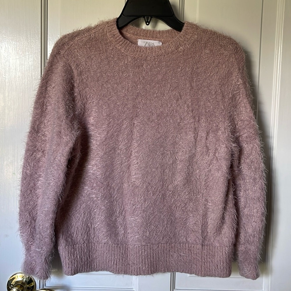 Zara Kids Size 11-12 Long Sleeve Pink Sweater